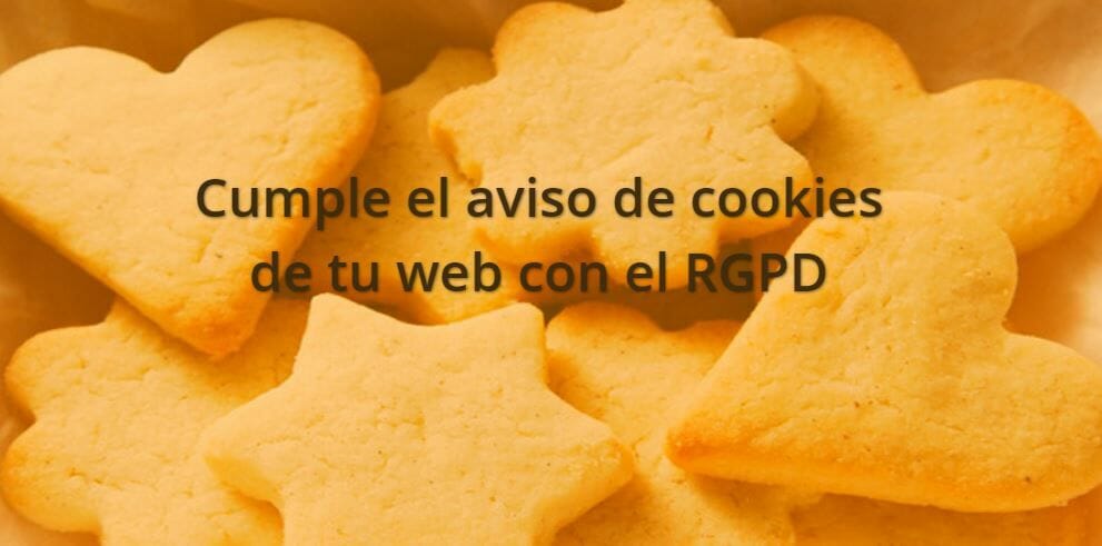Adaptar el aviso de cookies al RGPD