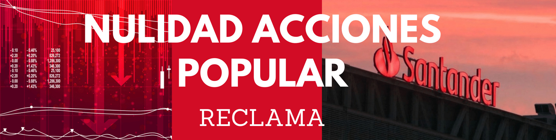 nulidad acciones popular reclama al Santander