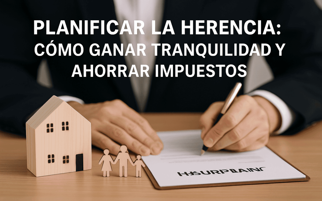 Planificar la herencia: tranquilidad y ahorro